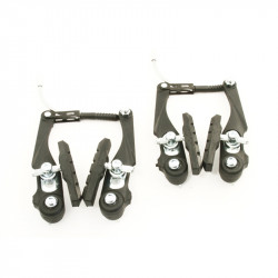 Kerékpár Fékkonzol V-Fék Műanyag Fekete Fékszett