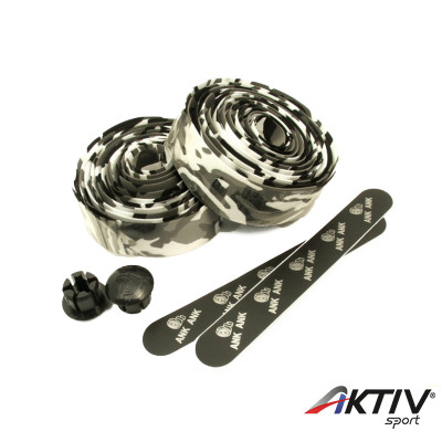 Kerékpár Kormány Betekerő Fehér/Fekete