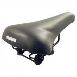 Kerékpár Nyereg City Rugós Fekete