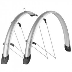 Kerékpár Sárvédő 26 Aluplast 45 mm Ezüst Sportszer