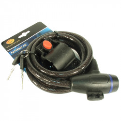 Kerékpár Zár Spirál 10 x 1500 mm 533E Fü st Sportszer