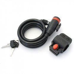 Kerékpár Zár Spirál Biztonsági 10 x 1500 Sportszer