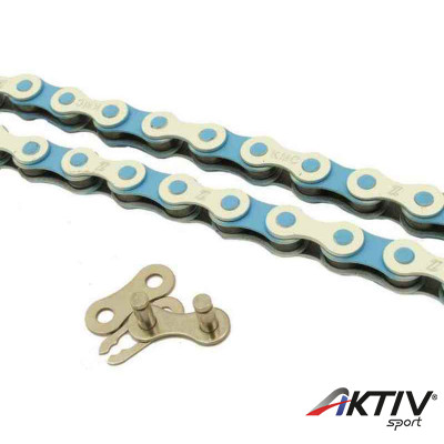 KMC Kerékpár Lánc BM x Z510 1/2 x 1/8 x 110 Kék Fehér
