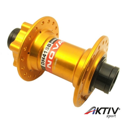 Novatec Kerékpár Agy Átütőtengelyes Első  36H Arany