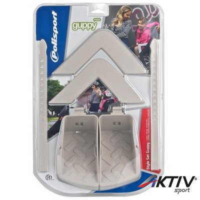 Polisport Guppy Set Maxi Lábtartó és Kar támasz Kerékpáros Gyereküléshez Krém