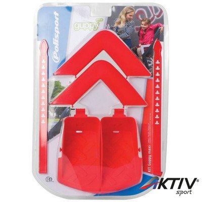 Polisport Guppy Set Maxi Lábtartó és Kar támasz Kerékpáros Gyereküléshez Piros