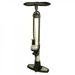 Kerékpár műhelypumpa alu nyomásmérővel D38 x 530 mm Sportszer