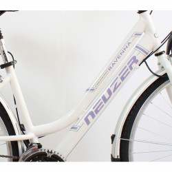 Trekking kerékpár Neuzer Ravenna 50 női fehér-lila