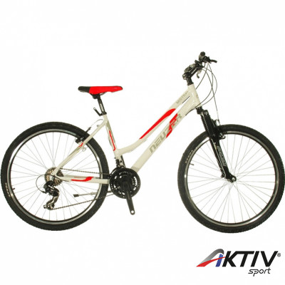 Mountain Bike kerékpár Neuzer Mistral 50 női fehér-piros