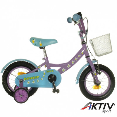 Gyerek kerékpár Neuzer BMX 12 Love lila