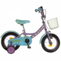 Gyerek kerékpár Neuzer BMX 12 Love lila 12 col - lány kerékpár Neuzer
