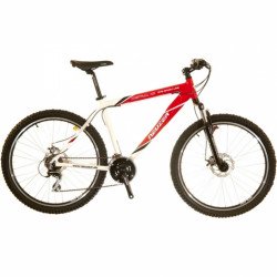 Mountain bike Neuzer Mistral HD piros-fehér férfi 26 col - férfi MTB Neuzer
