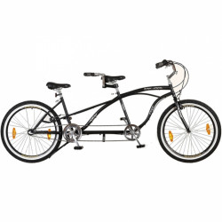 Tandem kerékpár Neuzer Twilight fekete Cruiser kerékpár Neuzer