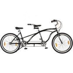 Tandem kerékpár Neuzer Twilight fekete Cruiser kerékpár Neuzer