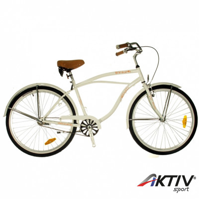 Cruiser kerékpár Beach fehér férfi