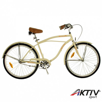 Cruiser kerékpár Beach krém férfi