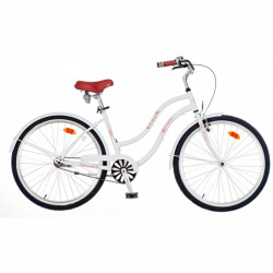 Cruiser kerékpár Beach fehér női Cruiser kerékpár Neuzer