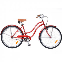 Cruiser kerékpár Beach bordó női