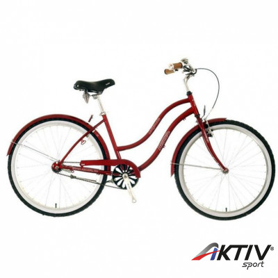 Cruiser kerékpár California bordó női