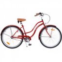 Cruiser kerékpár California bordó női