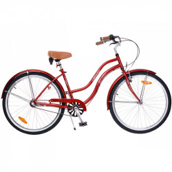Cruiser kerékpár California bordó női