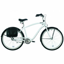Cruiser kerékpár Road férfi fehér-fekete Cruiser kerékpár Neuzer