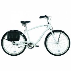 Cruiser kerékpár Road férfi fehér-fekete Cruiser kerékpár Neuzer