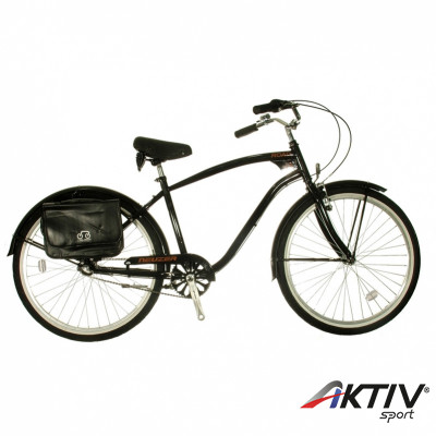 Cruiser kerékpár Road férfi fekete-barna