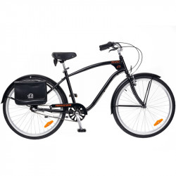 Cruiser kerékpár Road férfi fekete-barna