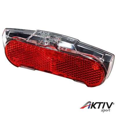 Lámpa hátsó dinamós slim csomagtartóra