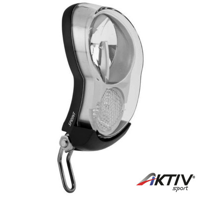 Lámpa első elemes sprint battery ezüst