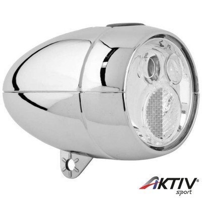 Lámpa első elemes vintage króm