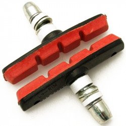 Kerékpár fékpofa V-fékhez 70 mm piros Fékbetét