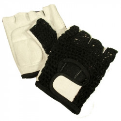 Kerékpár kesztyű horgolt fekete Sportszer