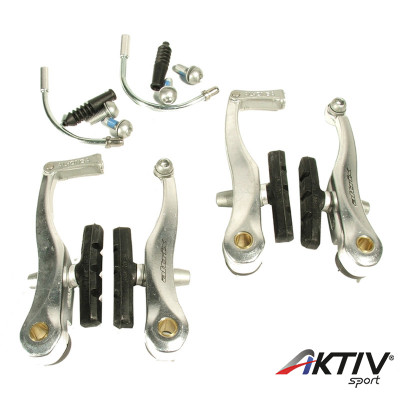 Fékkonzol V-fék alu 102 mm ezüst Altrix