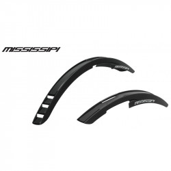 Kerékpár sárvédő szett Mississipi 26/28 Fekete Polisport Sportszer Polisport