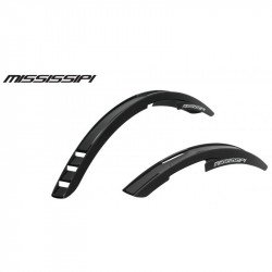 Kerékpár sárvédő szett Mississipi 26/28 Fekete Polisport Sportszer Polisport