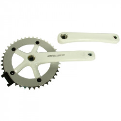 Kerékpár hajtómű fixi alu 42Tx170 mm SCSP42SP fehér Sportszer