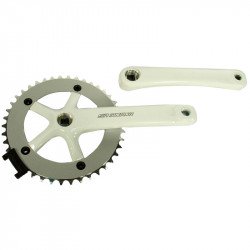 Kerékpár hajtómű fixi alu 42Tx170 mm SCSP42SP fehér Sportszer