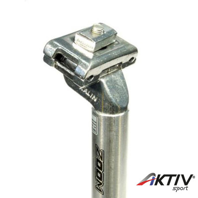 Kerékpár nyeregcső alu 26,2x350 ezüst