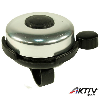 Kerékpár csengő 52 mm acél/műanyag ezüst
