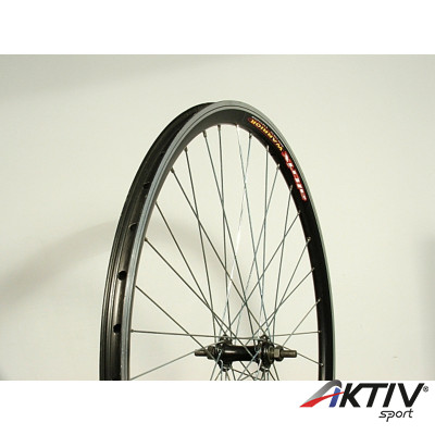 Kerékpár kerék első duplafalú acél agy trekking RMX felni