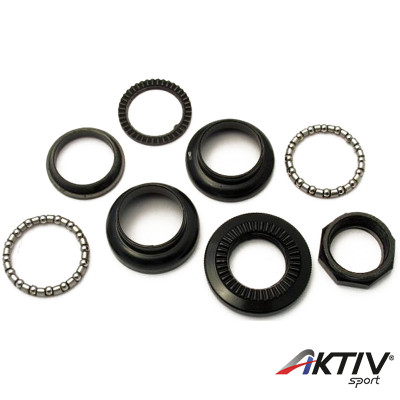 Kerékpár kormánycsapágy garnitúra 22,2 acél fekete