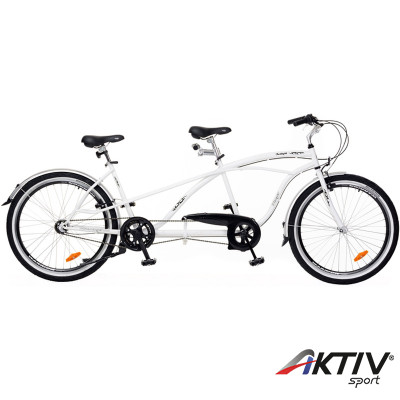 Tandem kerékpár Twilight fehér-fekete férfi