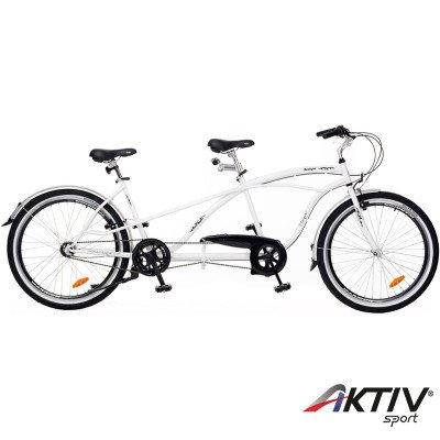 Tandem kerékpár Twilight fehér-fekete férfi