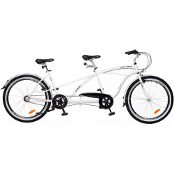 Tandem kerékpár Twilight fehér-fekete férfi Cruiser kerékpár Neuzer