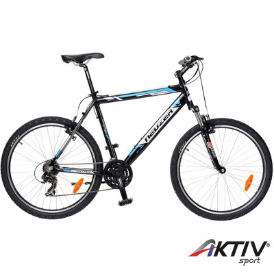 Mountain Bike kerékpár Mistral 50 2015 férfi fekete/fehér-cián