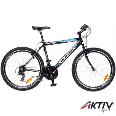 Mountain Bike kerékpár Mistral 30 2015 férfi fekete/fehér-cián