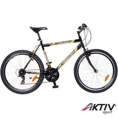Mountain Bike kerékpár Nelson 30 2015 férfi fekete-citrom