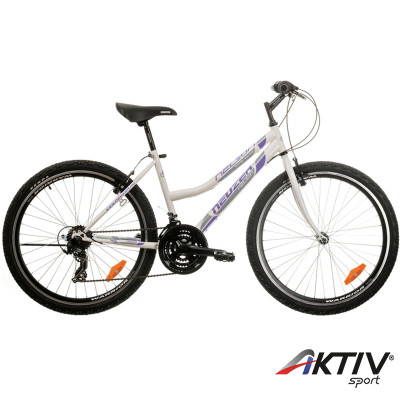 Mountain Bike kerékpár Nelson 30 2015 női fehér-fekete